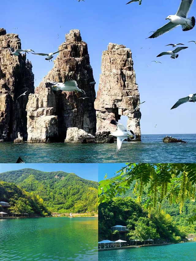 煙台長島月牙灣｜藏著一片「寶石海灘」人少景靚，啫喱海直接封神