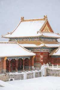 瀋陽故宮的雪太絕了!冬日限定版紅牆白雪,美到窒息!