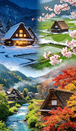冬の童話の花火が夜を彩る