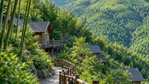 จุดเช็คอินถ่ายรูปทุ่งหญ้าและทะเลหมอก — traveler post in อันจี้