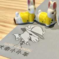 陽明山上（大衛小小羊）餐廳裡有二隻可愛羊鴕
