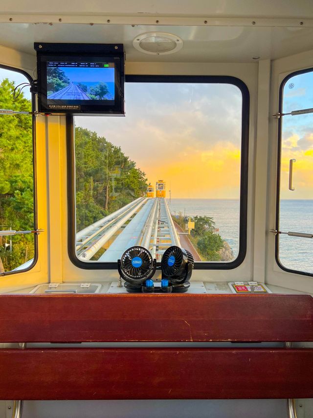 일몰타임에 필수로 탑승해야하는 해운대블루라인파크🚃
