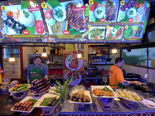 Street Food Market In Saigon