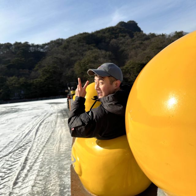 겨울철 익스트림 액티비티, 포천 산정호수 러버덕 기차🐥