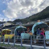 乘坐河豚型自行車，悠閑欣賞台灣美景