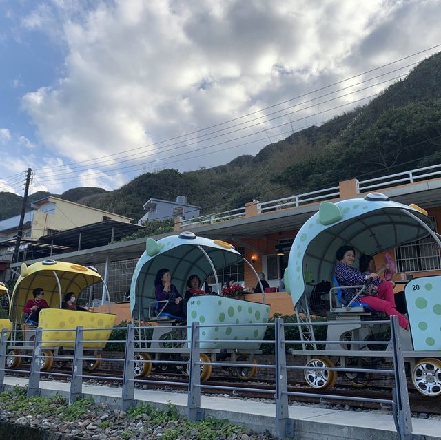 乘坐河豚型自行車，悠閑欣賞台灣美景