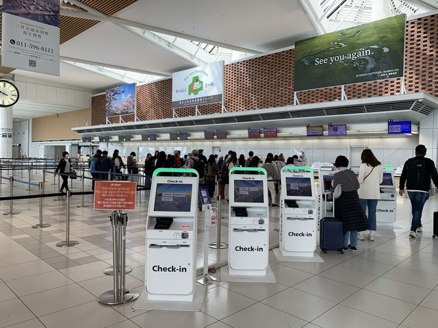 新千歳空港国際線制限エリアへ　新千歳空港から海外へ