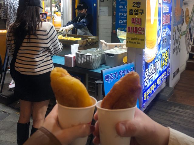 부산에서 줄서서 먹는 유명한 호떡집 [해운대 명품호떡]