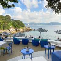 THE REEF คาเฟ่สีฟ้าขาวฟีลซานโตรินี