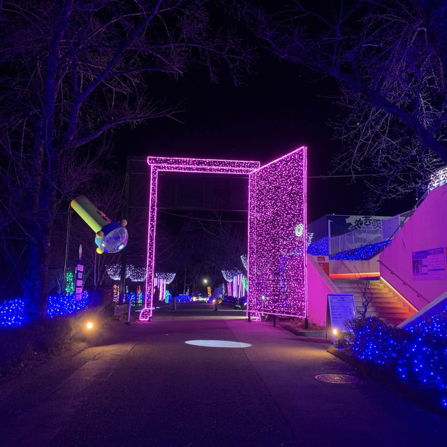 😍相模湖森林遊樂園-多啦A夢燈光秀