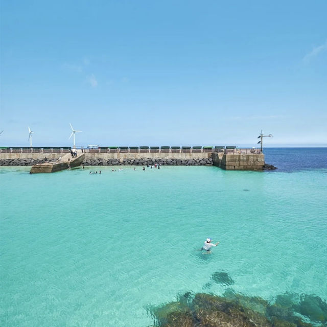 【濟州島】月汀裡海水浴場：三色椅子，透明獨木舟，春天好去處！