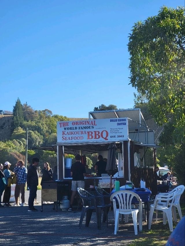 【紐西蘭南島】凱庫拉Kaikoura 真「路邊」攤 海鮮BBQ