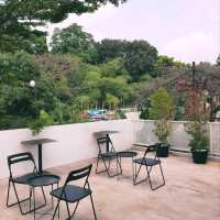 AS IT HAS BOTH INDOOR AND OUTDOOR SEATING