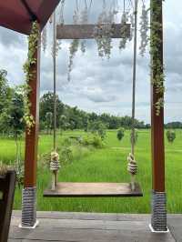 แจกพิกัดคาเฟ่กลางนา แวะ นอน เว็นคาเฟ่กลางนา สกลนคร