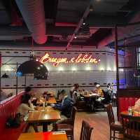 Burger and lobster 