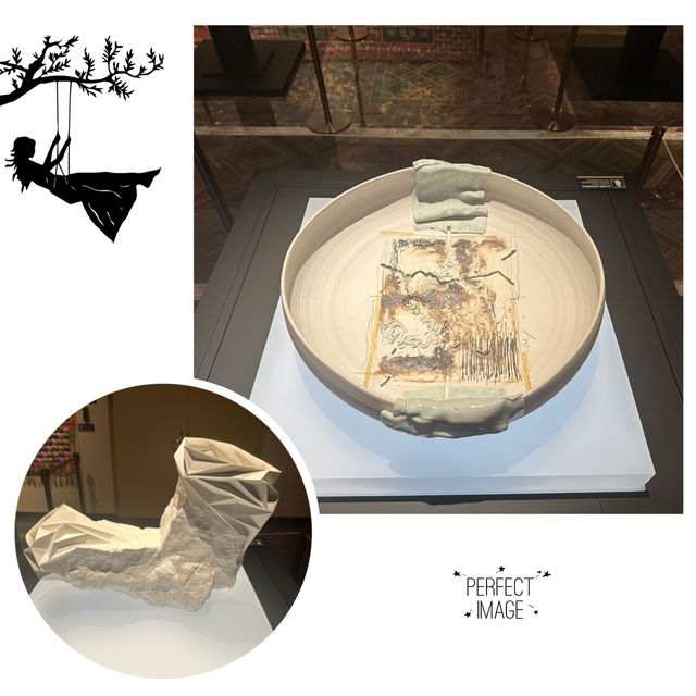 精彩展覽，藍色飄帶🫶