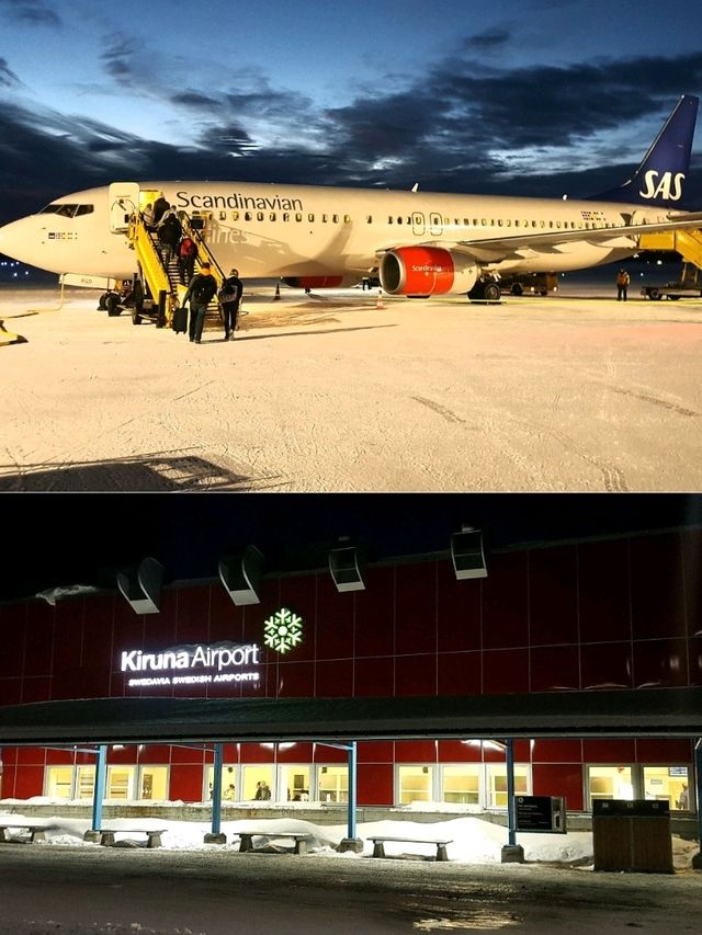 EARLY MORNING AT KIRUNA AIRPORT, SWEDEN 