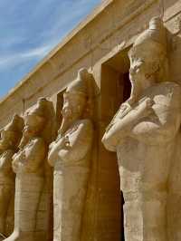 ✨ Deir el-Bahari Diaries: Pharaohs, Sandals, & a Goat’s Selfie Moment 🐐