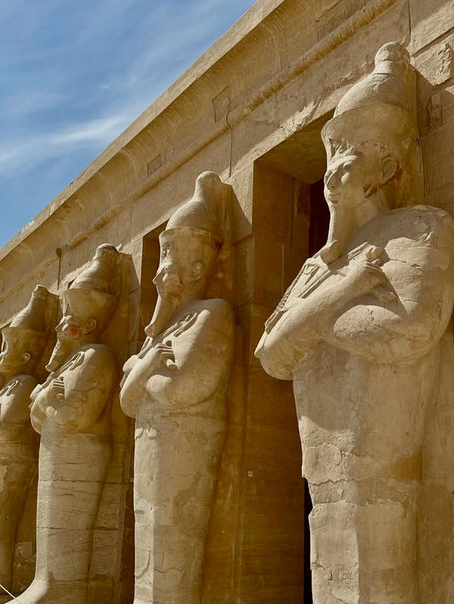 ✨ Deir el-Bahari Diaries: Pharaohs, Sandals, & a Goat’s Selfie Moment 🐐