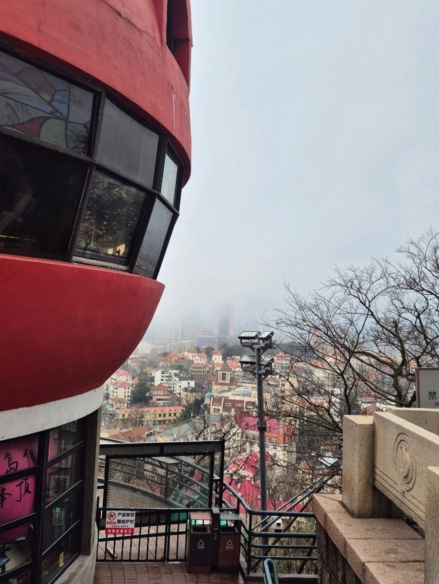 안개 낀 창다오 소어산 공원 전망대🇨🇳
