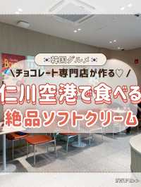 🇰🇷✈️仁川空港で食べる濃厚チョコソフト🍦
