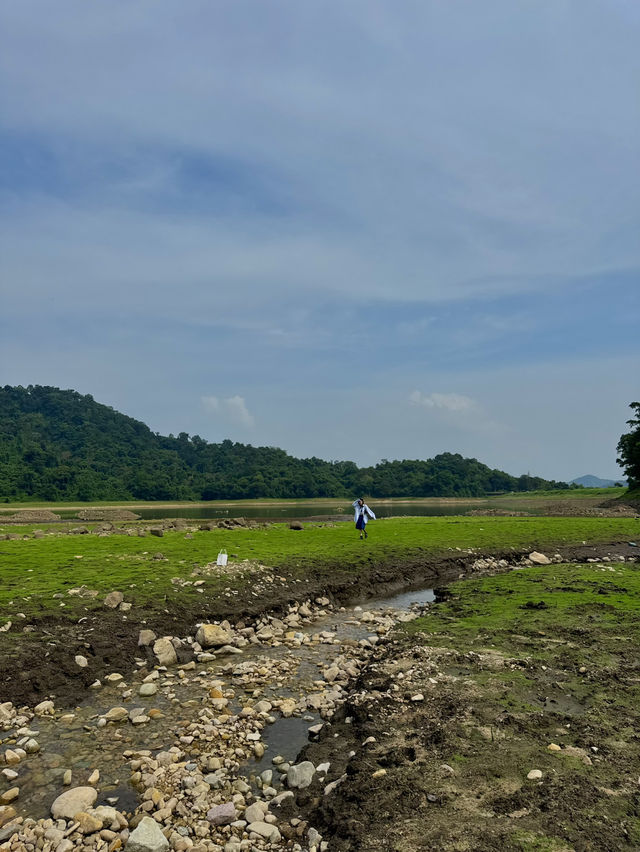 อ่างเก็บน้ำทรายทอง ช่วงฤดูฝน 🏞️🌧️