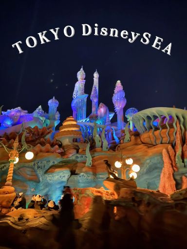 Tokyo DisneySea] I want to go at night✨The night view is so