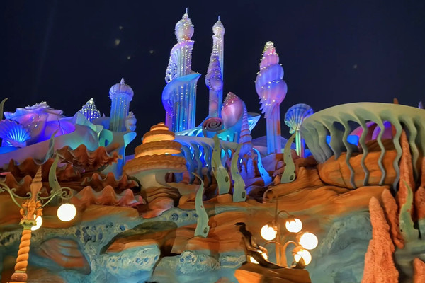 Tokyo DisneySea] I want to go at night✨The night view is so
