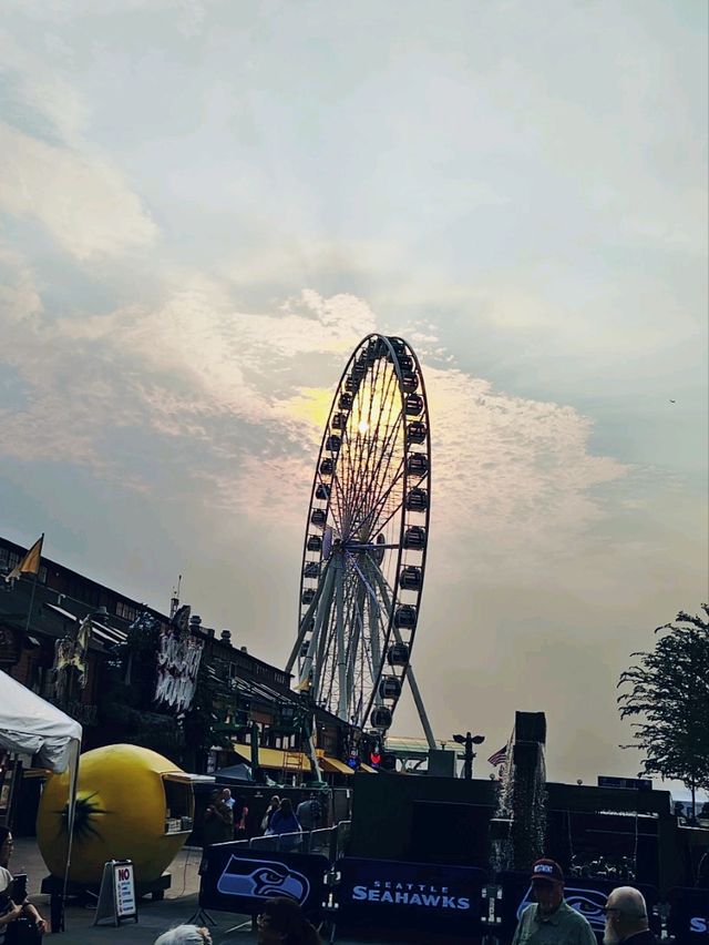 西雅圖城市的亮點❣️：Seattle Great Wheel