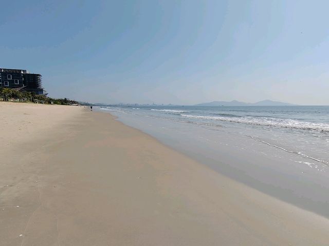 金町湾沙灘，七公里原生海岸線，水清沙幼白沙灘