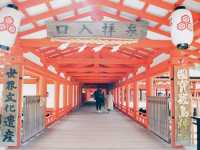 นั่งเรือข้ามเกาะMiyajimaเที่ยวศาลเจ้าสวยสุด