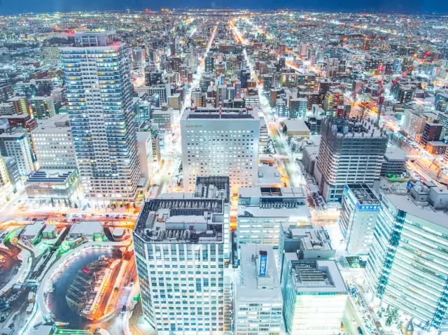 【札幌】JR塔的冬季夜景
