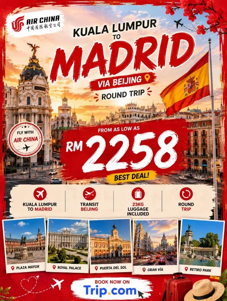 스페인 마드리드 — 왕복 최저 RM2,258부터