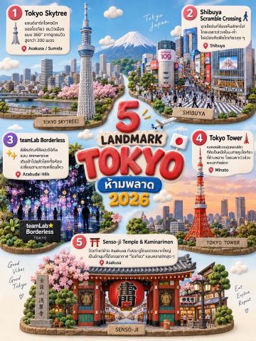 🗼5 LANDMARK TOKYO ห้ามพลาด 2026 🇯🇵 | Trip.com Tokyo