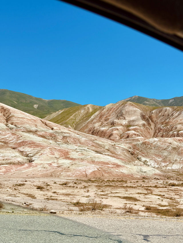 Candy Cane Mountains in Azerbaijan 🍭