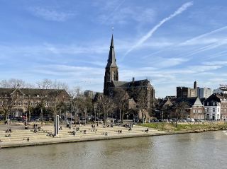 Maastricht, located in Limburg, the southernmost province of the Netherlands, sits on the banks of the Meuse River with a population of about 125,000, and is a quintessential Dutch city.