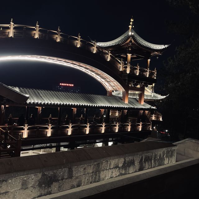 A Temple with a beautiful Night View 