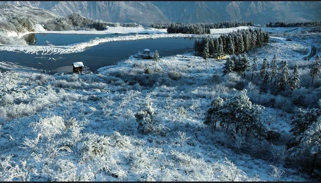 這個冬天一定要去一趟貴州玉舍森林公園看一場浪漫的雪!