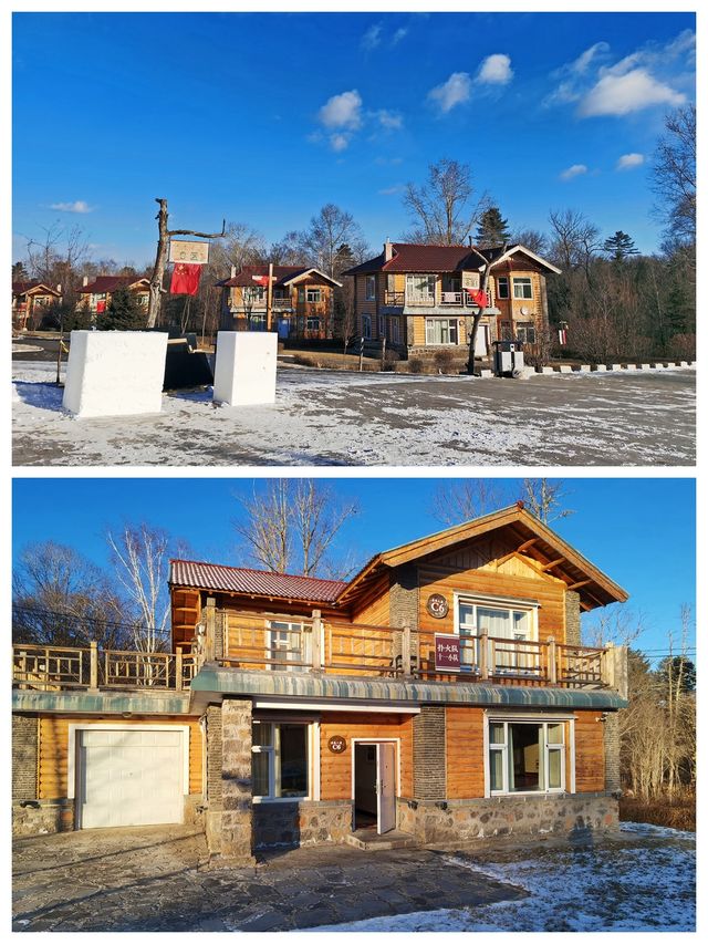 長白山露水河，住小木屋別墅，品東北風味美食