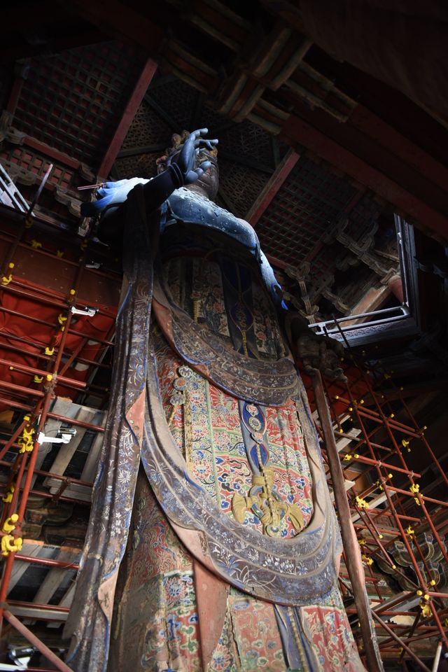獨樂寺泥塑。