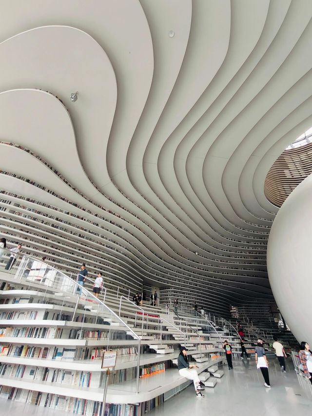天津濱海圖書館 | 知識與美學的完美碰撞。
