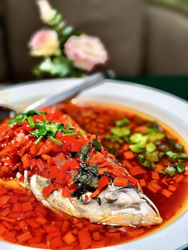 無辣不歡的美味魚頭。