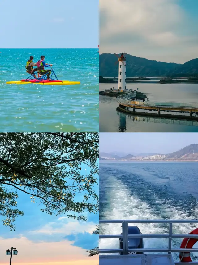 不是吧不是吧，才知道千湖島有水上自行車