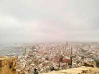 Views of Alicante from Santa Bárbara Castle: A Cloudy Summer Day 🌥️🏰
