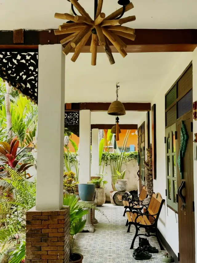 A must-stay in Chiang Mai! This guesthouse is absolutely magical with its lush green courtyard 🌿
