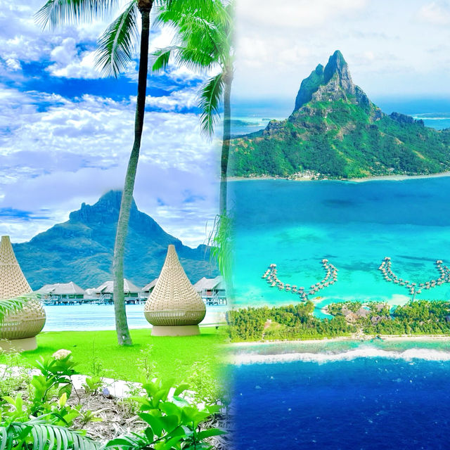 波拉波拉島！這片海藍到不像在地球