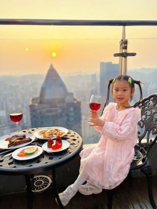 The family-themed room at the French luxury hotel in downtown Guiyang is absolutely stunning.