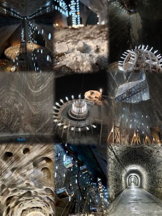 A magical world 800 feet underground! The Turda salt mine is absolutely stunning