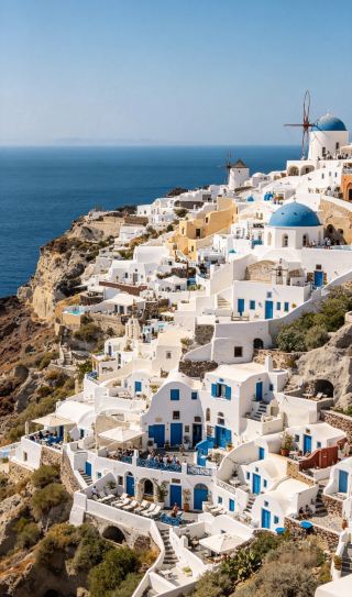 Staying in a cliffside hotel and embracing the romance of the Aegean Sea