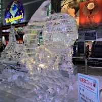 札幌　札幌観光　2023さっぽろ雪まつり　すすきの会場の氷像が芸術だった！